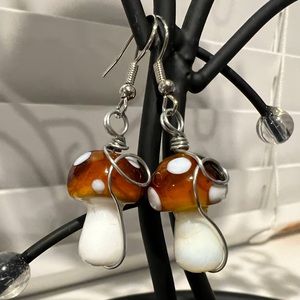 Mushroom earrings
